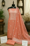 Pure Kota Doria Cotton Soft Dress Material with Beautiful Embroidered Dupatta