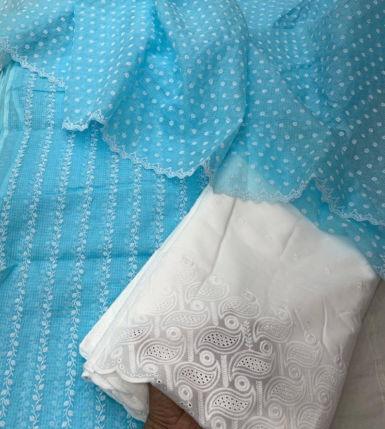 Sufiyana Kota Cotton Dress material with Bottom