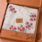 Ivory White Kota Doria Saree with Pink Floral Embroidery
