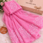 Blush Pink Kota Doria Embroidered Saree with Delicate Floral Motifs