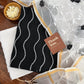 Black and White Kota Doria Dress Material with Embroidered Cotton Bottom & Dupatta