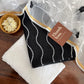 Black and White Kota Doria Dress Material with Embroidered Cotton Bottom & Dupatta